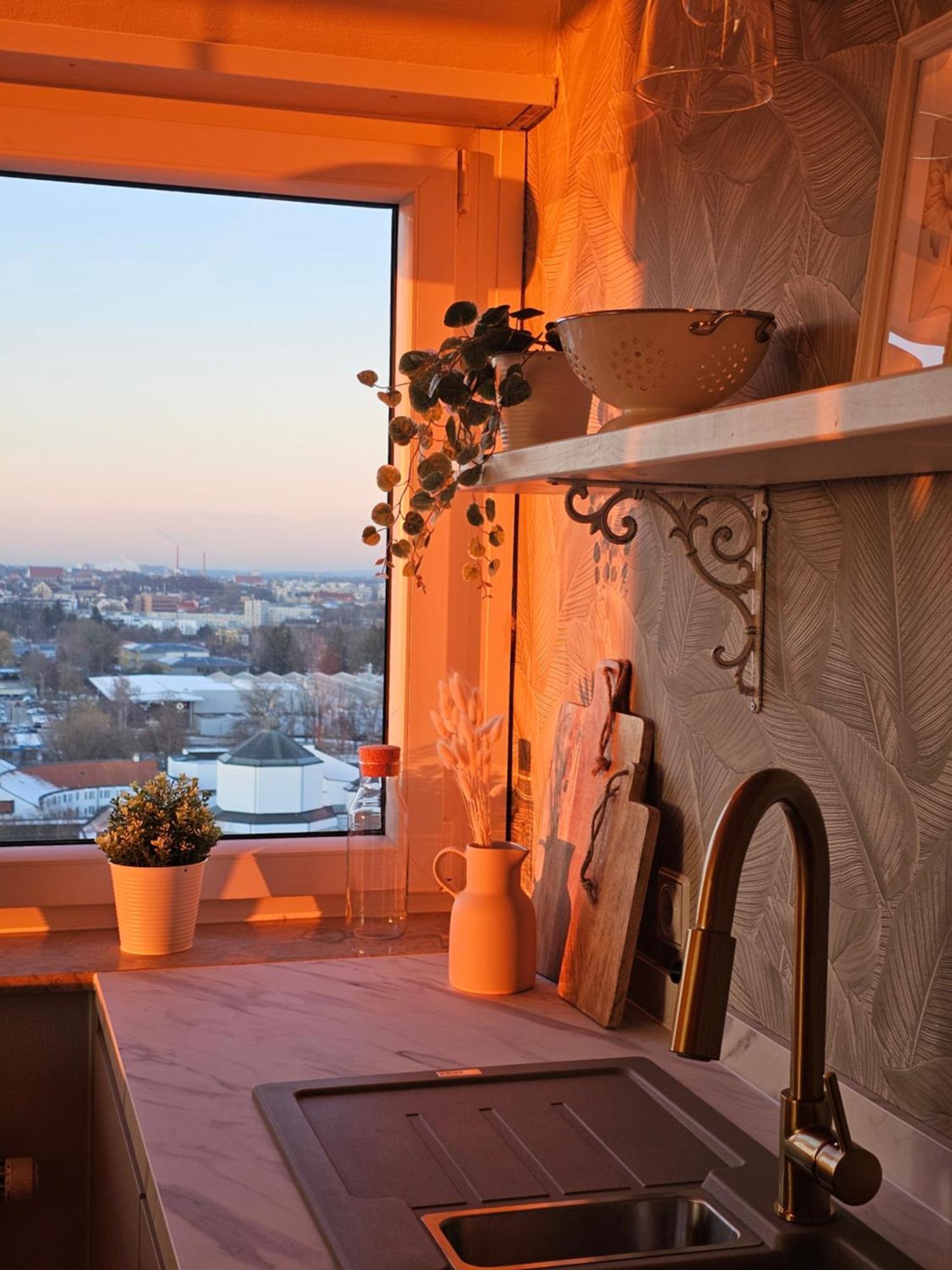 Stylische Sunset-Wohnung Augsburgo Exterior foto